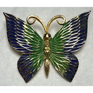 Vintage Jonette Jewlery Butterfly Brooch PB146